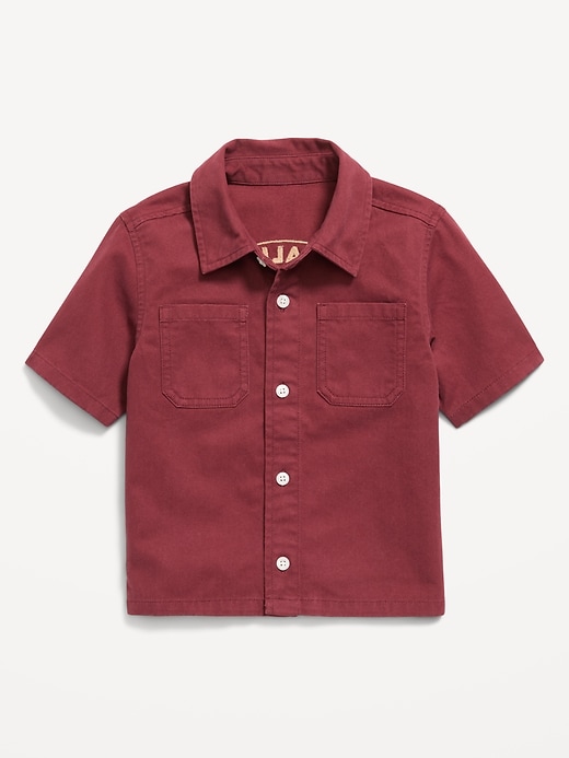 Image number 1 showing, Short-Sleeve Boxy Shirt for Toddler Boys