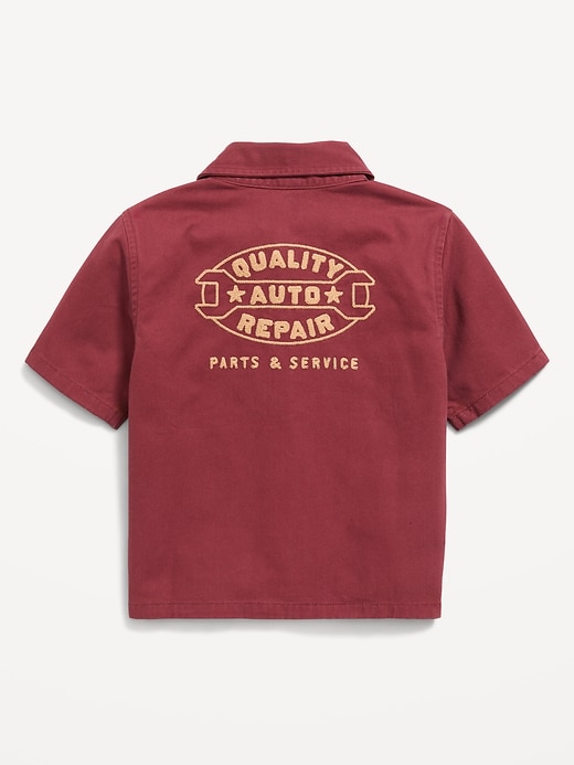 Image number 2 showing, Short-Sleeve Boxy Shirt for Toddler Boys