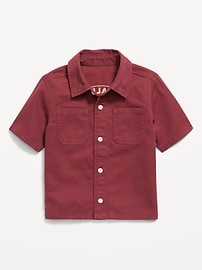 Image number 1 showing, Short-Sleeve Boxy Shirt for Toddler Boys