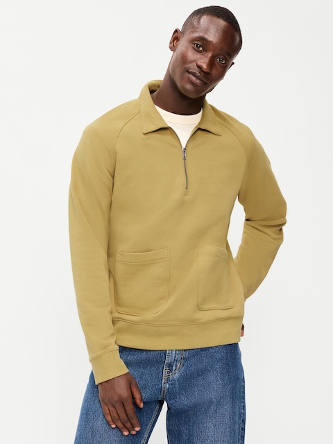 Workwear Collared Fleece Chore Pullover