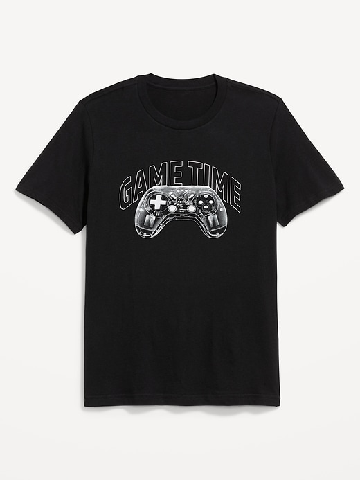 Image number 1 showing, Soft-Washed Crew-Neck Graphic T-Shirt