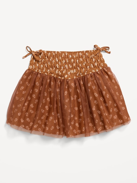 Image number 1 showing, Western Smocked Tulle Skirt for Toddler Girls