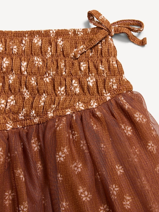 Image number 4 showing, Western Smocked Tulle Skirt for Toddler Girls