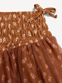 Image number 4 showing, Western Smocked Tulle Skirt for Toddler Girls