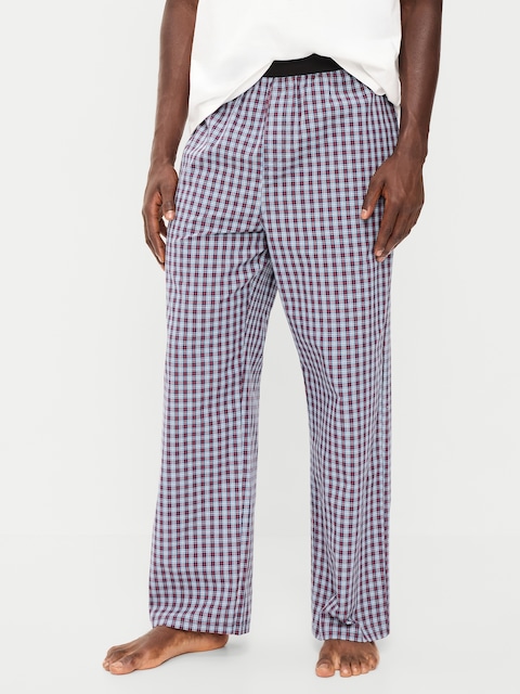 Elastic-Waist Poplin Pajama Pant
