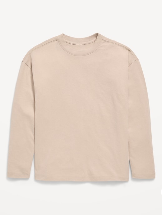 Image number 1 showing, Oversized Long-Sleeve T-Shirt for Boys