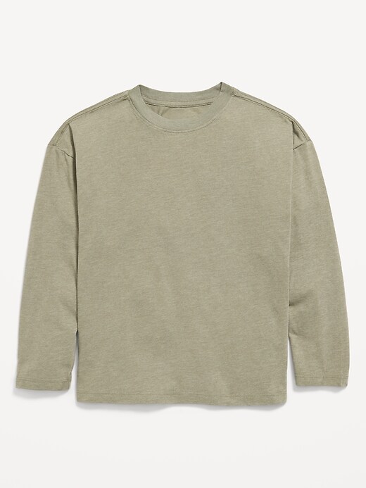 Image number 1 showing, Oversized Long-Sleeve T-Shirt for Boys