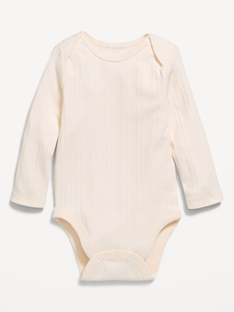 Long-Sleeve Ribbed Bodysuit for Baby