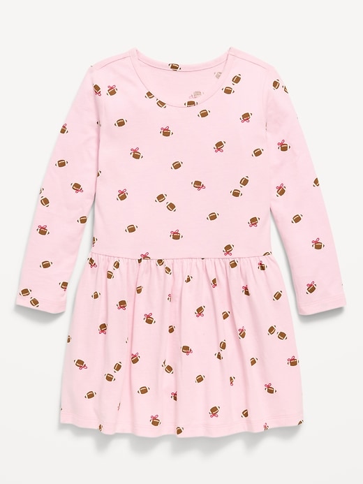 Image number 1 showing, Printed Long-Sleeve Dress for Toddler Girls