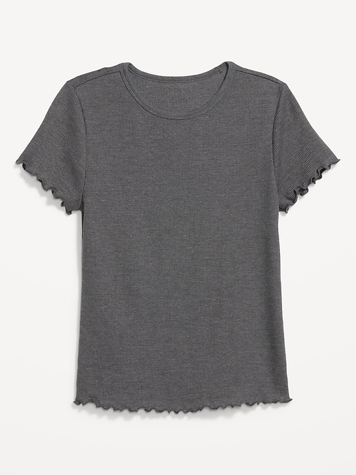 L'image numéro 5 présente T-shirt ajusté court en tricot gaufré