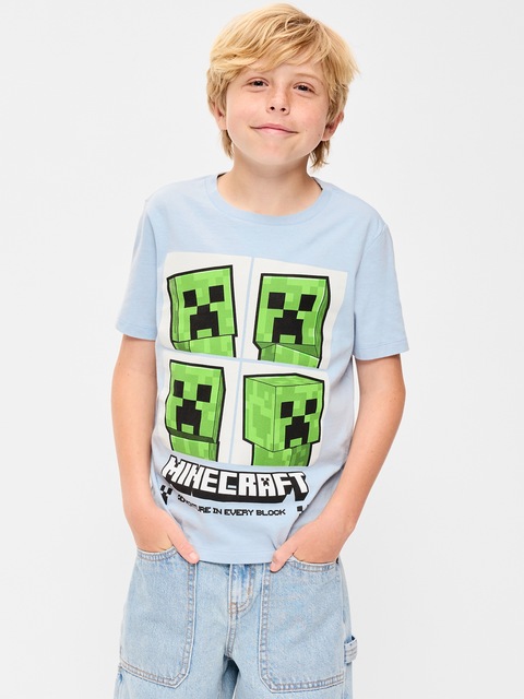Minecraft™ Gender-Neutral Graphic T-Shirt for Kids