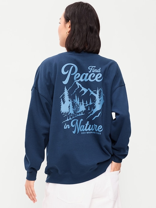 Image number 2 showing, SoComfy Oversized Crew-Neck Sweatshirt