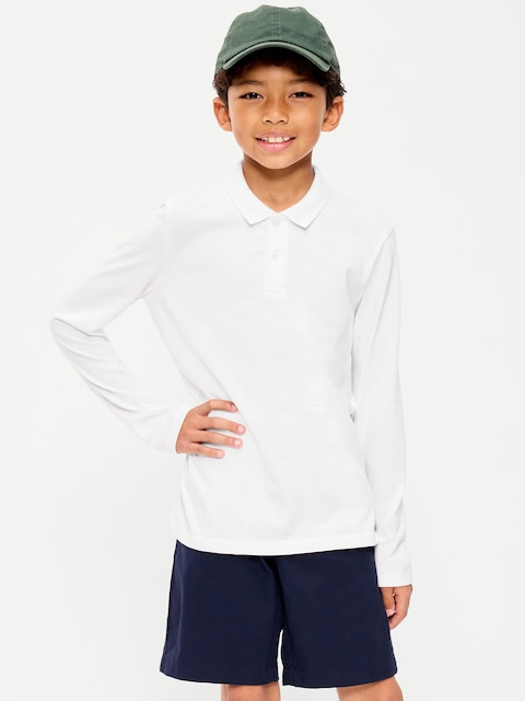 POLO D'UNIFORME SCOLAIRE À MANCHES LONGUES POUR GARÇON