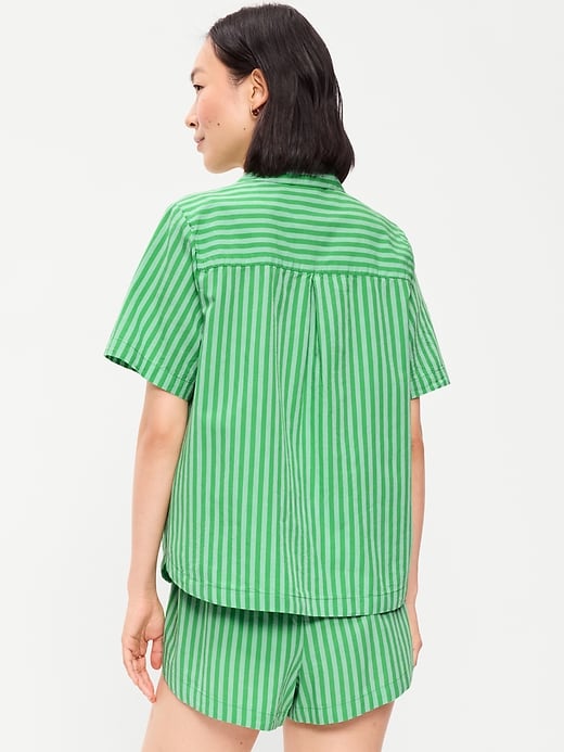 Image number 2 showing, Poplin Pajama Short Set