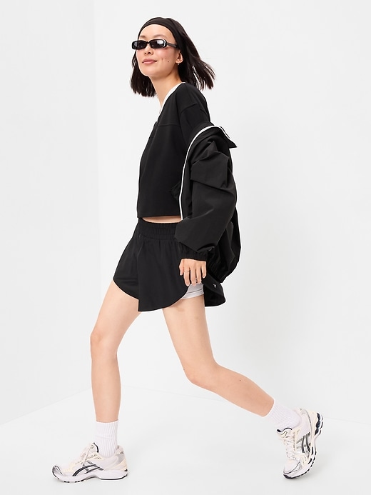 Image number 3 showing, Dynamic Fleece Oversized Cropped Sweatshirt
