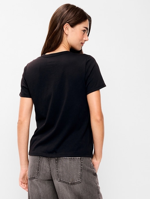 L'image numéro 2 présente T-shirt passe-partout ras du cou à imprimé