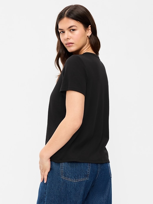 L'image numéro 7 présente T-shirt passe-partout ras du cou à imprimé
