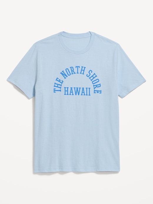 Image number 1 showing, Soft-Washed Crew-Neck Graphic T-Shirt