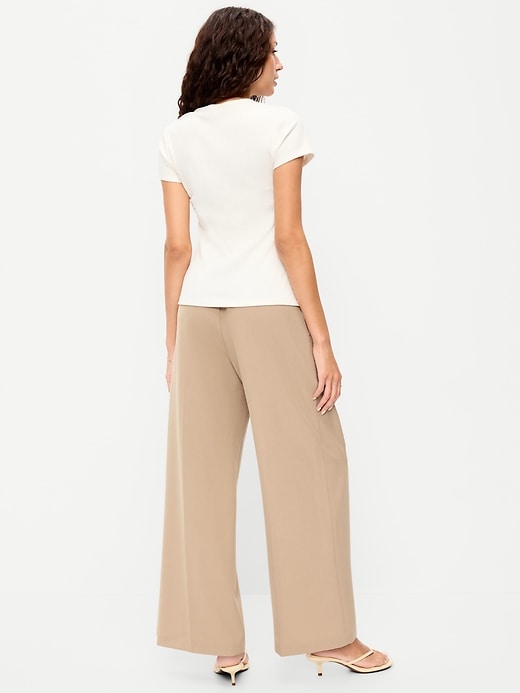 Image number 3 showing, High-Waisted Billie Wide-Leg Trouser