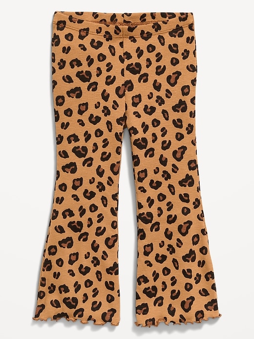 Image number 2 showing, Printed Ribbed Flare-Leg Leggings for Toddler Girls