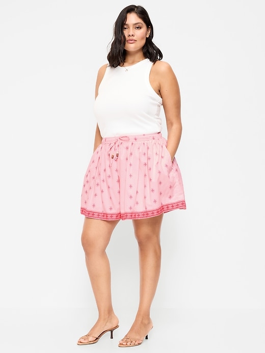Image number 7 showing, High-Waisted Drapey Skirt Short