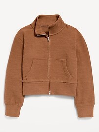 Image number 1 showing, CozePlush 2-Way-Zip Jacket for Girls