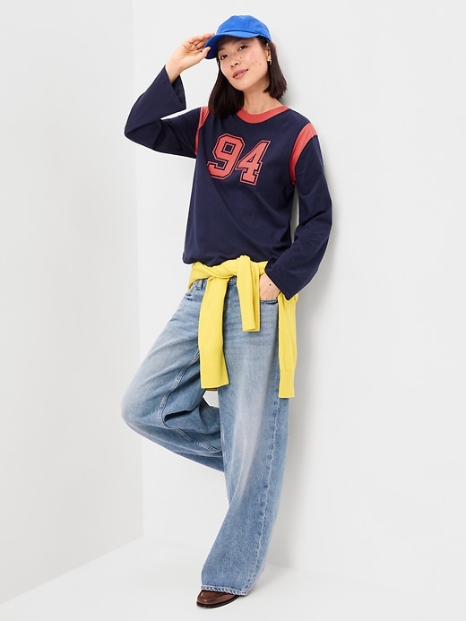 Image number 3 showing, EveryWear Long-Sleeve Graphic T-Shirt