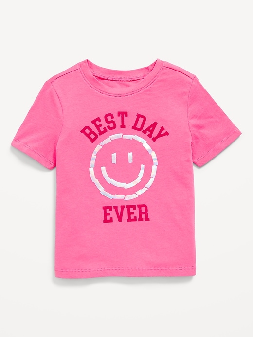 Image number 1 showing, Short-Sleeve Graphic T-Shirt for Toddler Girls