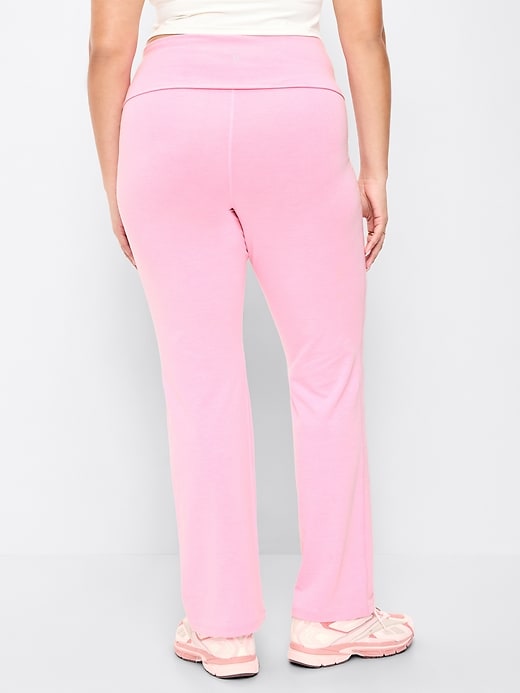 Image number 5 showing, High-Waisted PowerChill Fold-Over Bootcut Leggings