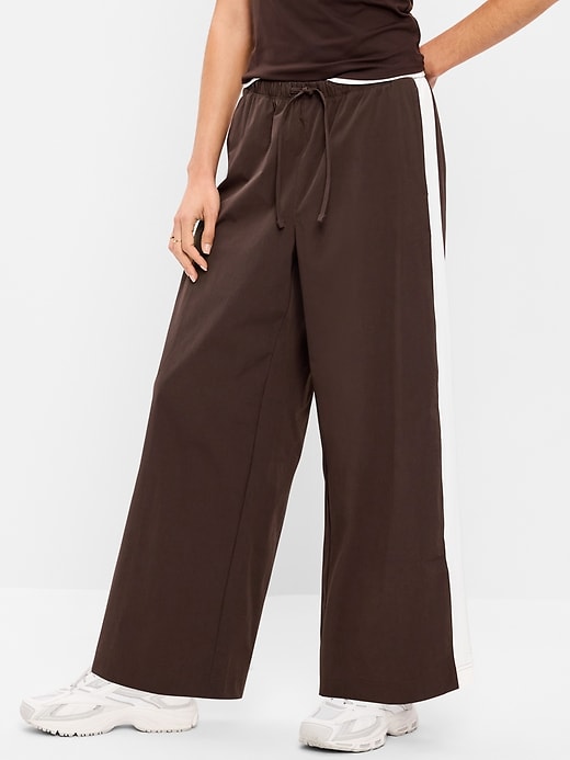 Image number 1 showing, High-Waisted TrekTech Lightweight Woven Active Pants