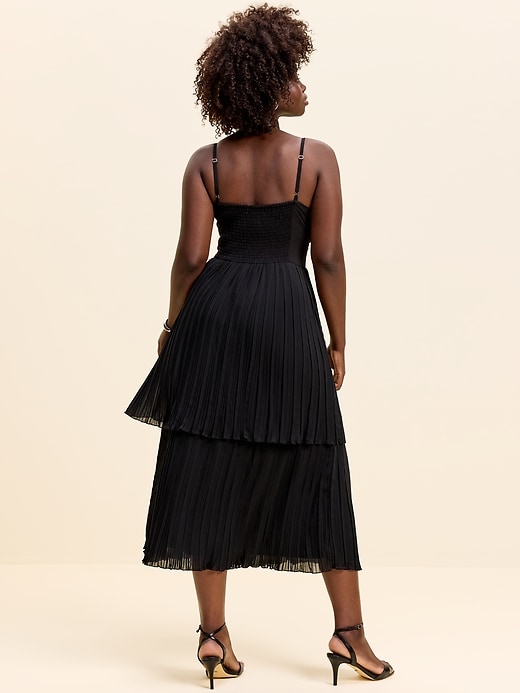 Image number 8 showing, The Occasion by Old Navy Pleated Fit & Flare Midi Dress