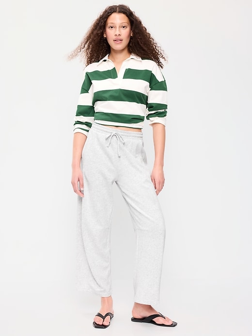 Image number 1 showing, Mid-Rise SoComfy Barrel Sweatpants