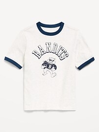 Image number 1 showing, Softest Short-Sleeve Graphic Ringer T-Shirt for Boys