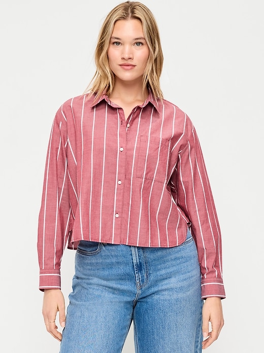 Image number 5 showing, Cropped Button-Down Shirt