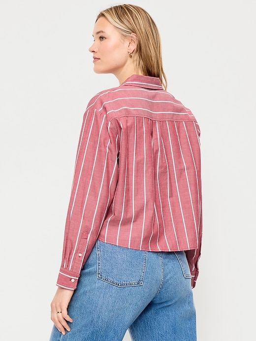 Image number 6 showing, Cropped Button-Down Shirt