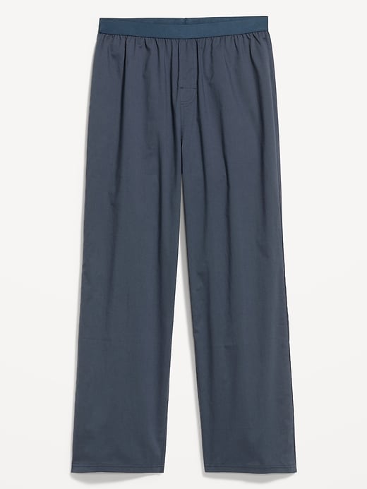 L'image numéro 3 présente Pantalon de pyjama en popeline à taille élastique.