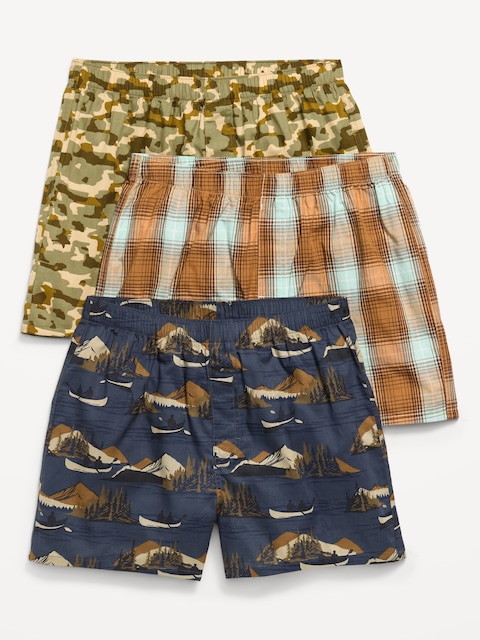 Printed Boxer Shorts 3-Pack