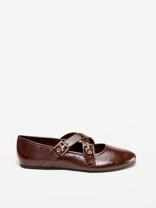 L'image numéro 4 présente Ballerines Charles IX à bride à boucle pour femme