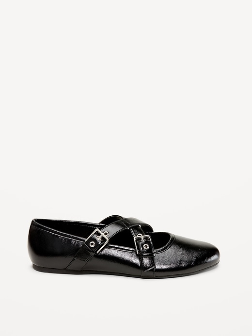 L'image numéro 4 présente Ballerines Charles IX à bride à boucle pour femme