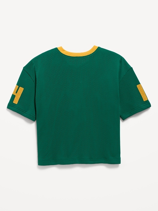 Image number 2 showing, Oversized Mesh Graphic Football T-Shirt for Boys