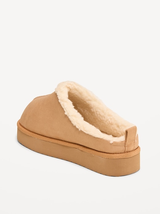 Image number 4 showing, Faux-Suede Platform Mule Slippers for Girls