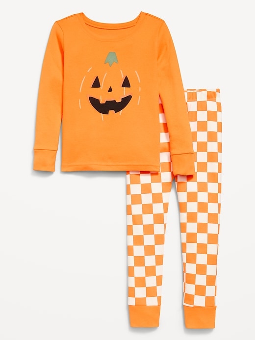 Image number 1 showing, Printed Snug-Fit Pajama Set for Toddler & Baby