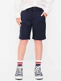 Image number 1 showing, School Uniform Quick-Dry Tech Knee Length Shorts for Boys
