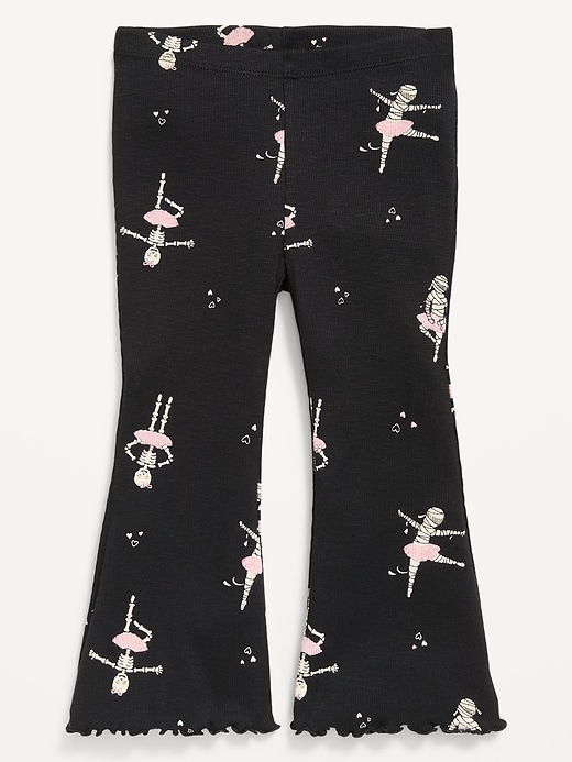 L'image numéro 1 présente Legging côtelé évasé pour toute-petite
