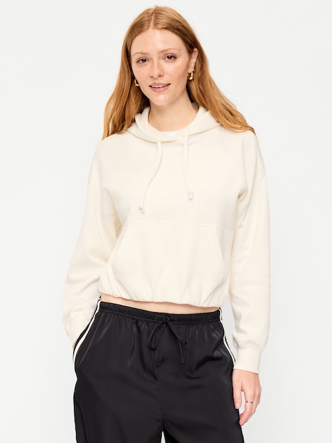 SoComfy Bubble-Hem Hoodie Sweatshirt