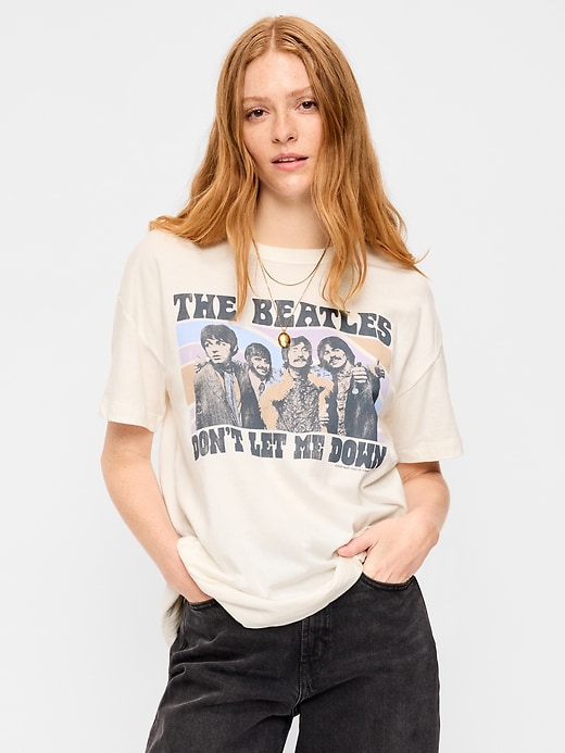 Image number 1 showing, Oversized Graphic Tunic T-Shirt