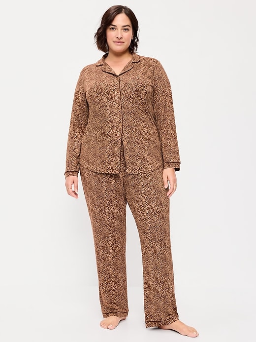Image number 4 showing, Sunday Sleep Knit Jersey Pant Set