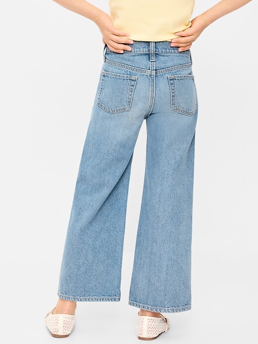 Image number 2 showing, High-Waisted Baggy Wide-Leg Jeans for Girls