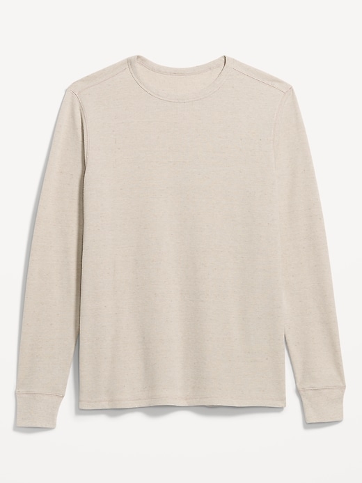 L'image numéro 3 présente T-shirt ras du cou en tissu gaufré