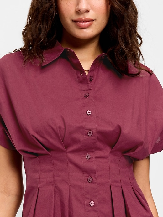 Image number 4 showing, Slim-Waisted Button-Down Shirt